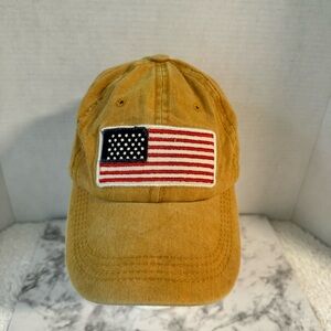 Altar’d State Unisex Yellow mustard USA Flag America Baseball Cap Adjustable Hat